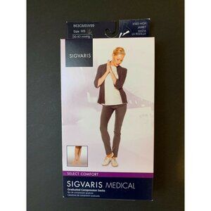 SIGVARIS Medical Compression Stockings Socks Black Jarret MS Select Comfort NEW